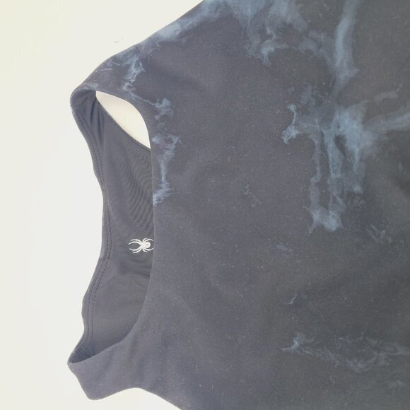 Spyder Active | Women's Black Tie Dyed Racerback Sports Bra (Size Large) - Picture 7 of 11